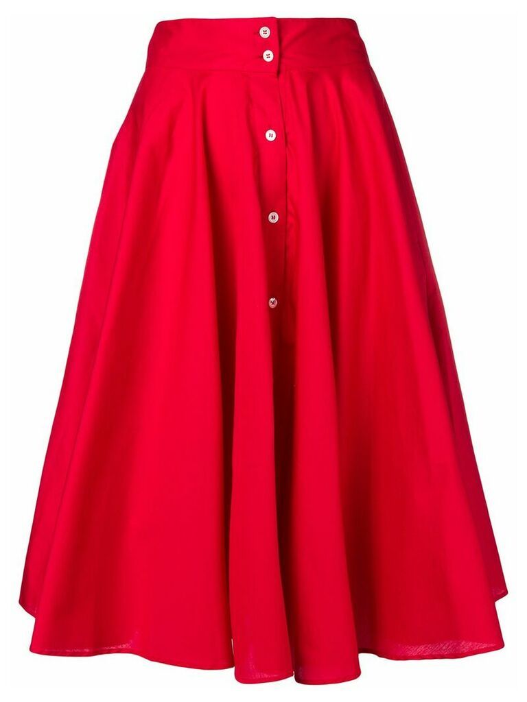 Peter Taylor pleated skirt - Red