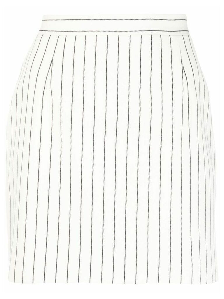 Alessandra Rich striped skirt - NEUTRALS