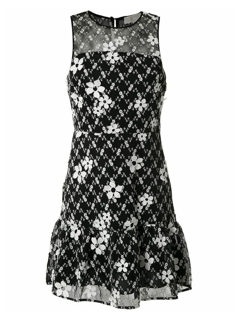Michael Michael Kors floral embroidered mini dress - Black