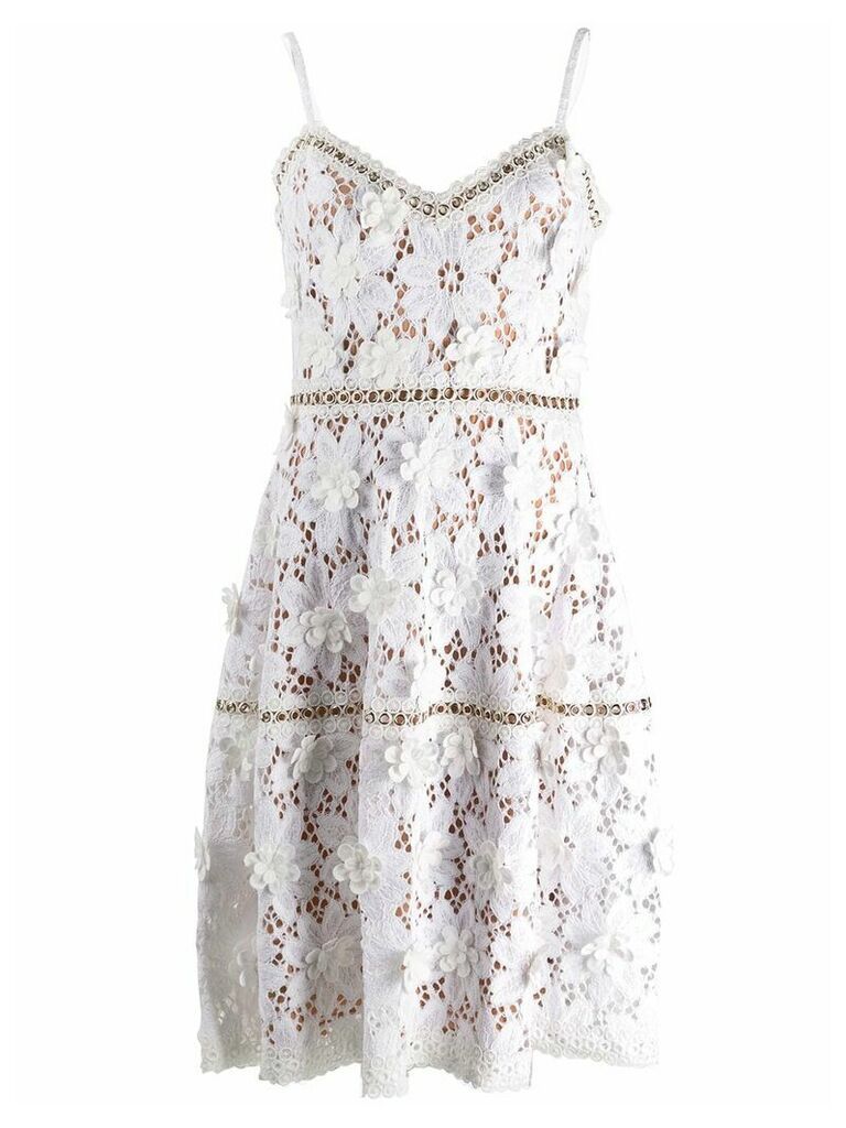 Michael Michael Kors embroidered lace dress - White