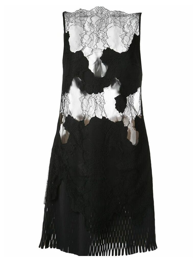 Dion Lee Erosion lace mini dress - Black
