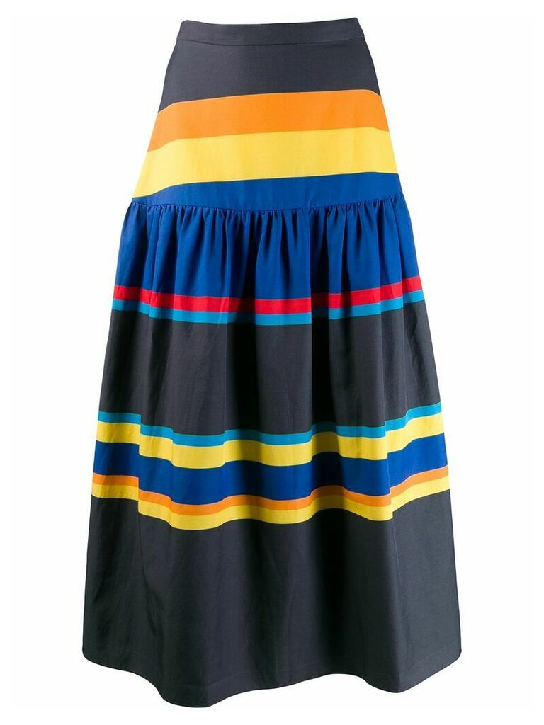 Chinti and Parker striped skirt - Blue