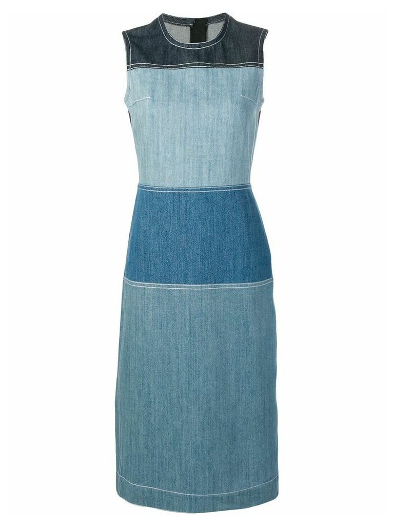Marni panelled shift dress - Blue