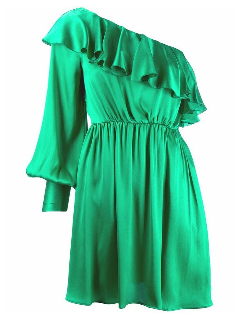 MSGM ruffled detail dress - Green