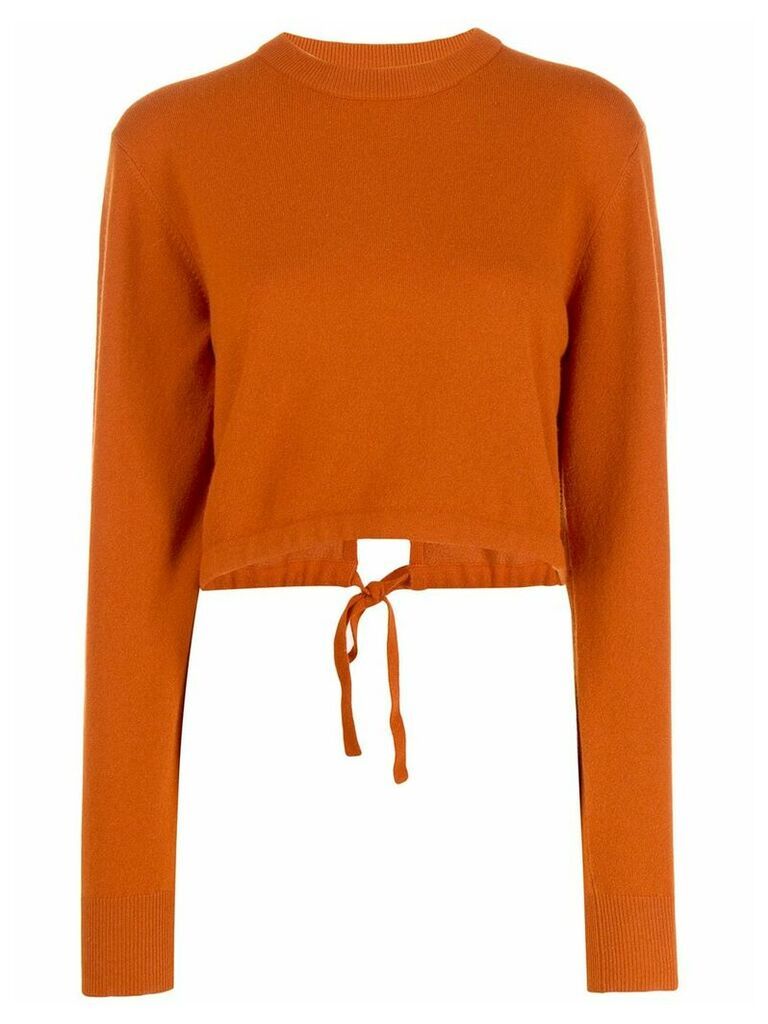 Chloé long sleeve cropped sweater - Brown