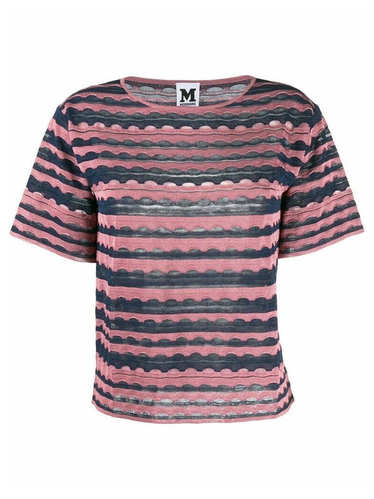 M Missoni patterned knitted top - PINK