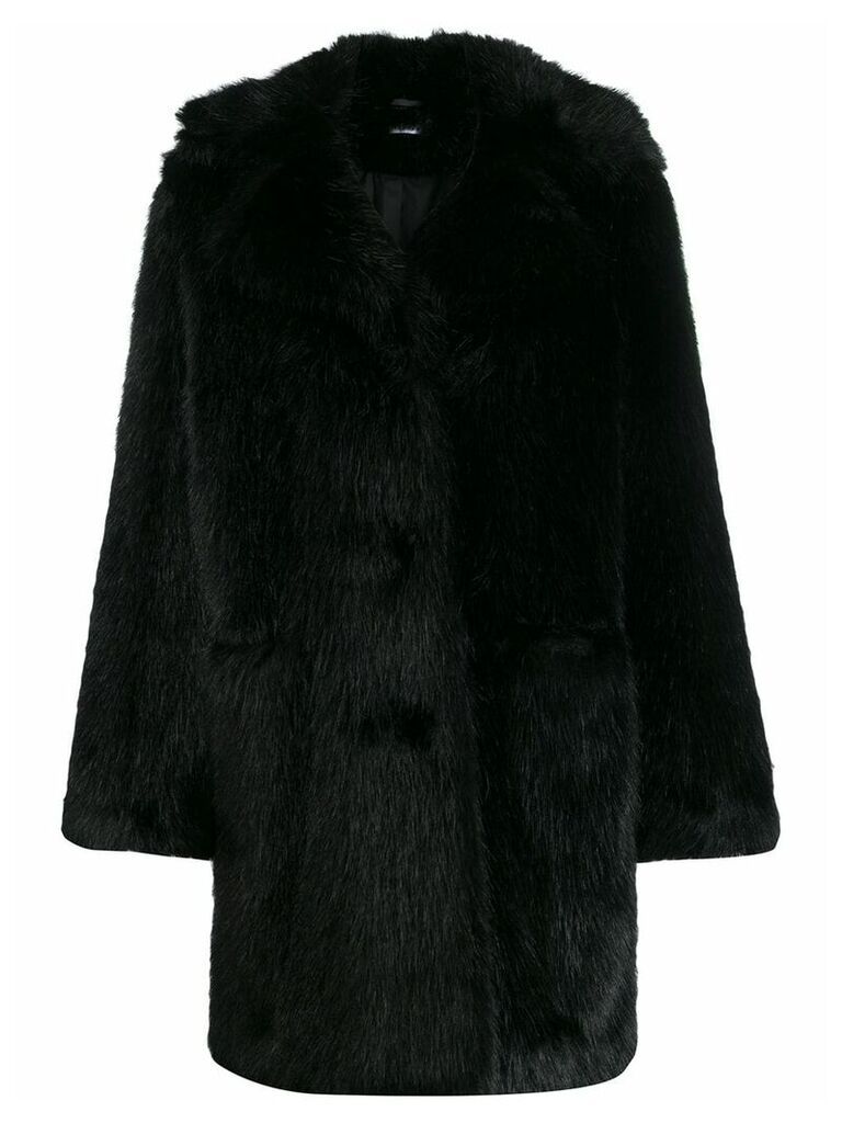 P.A.R.O.S.H. faux fur coat - Black