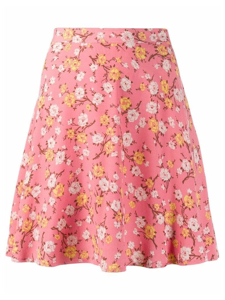 Polo Ralph Lauren floral print mini skirt - PINK