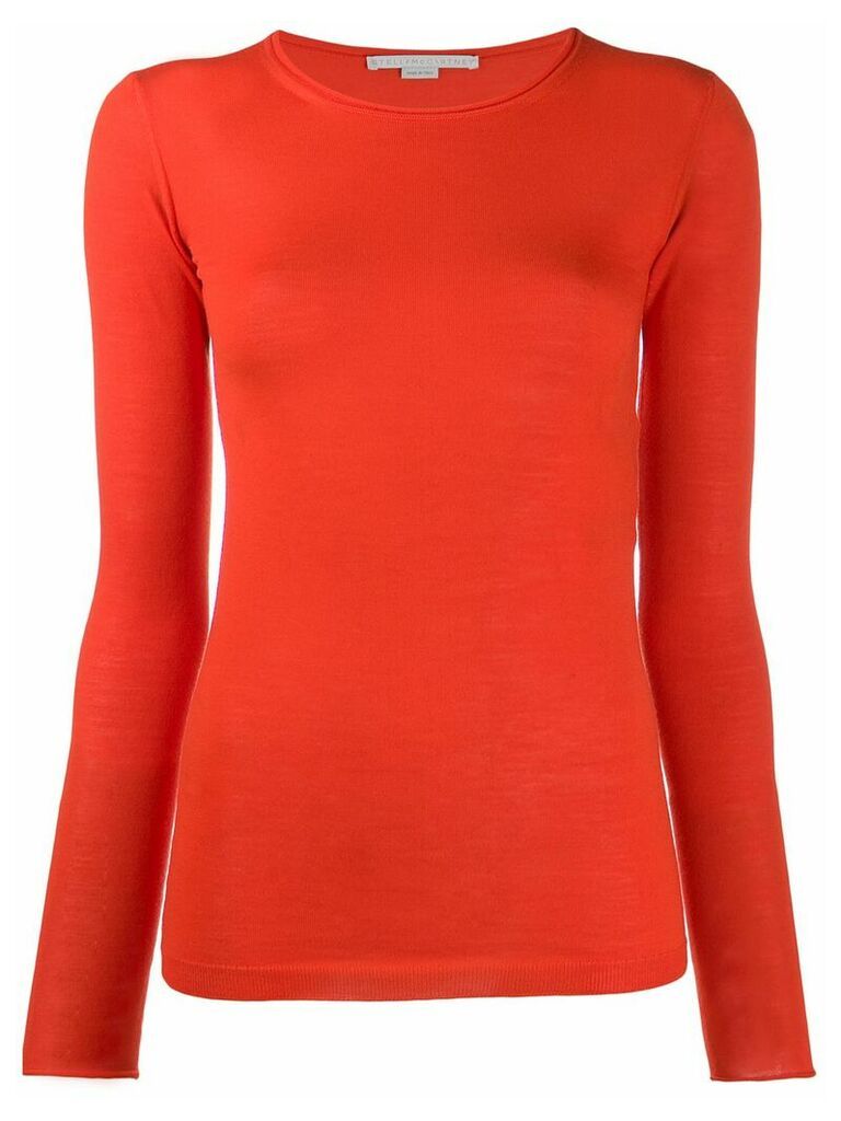 Stella McCartney roll neck fitted jumper - Red