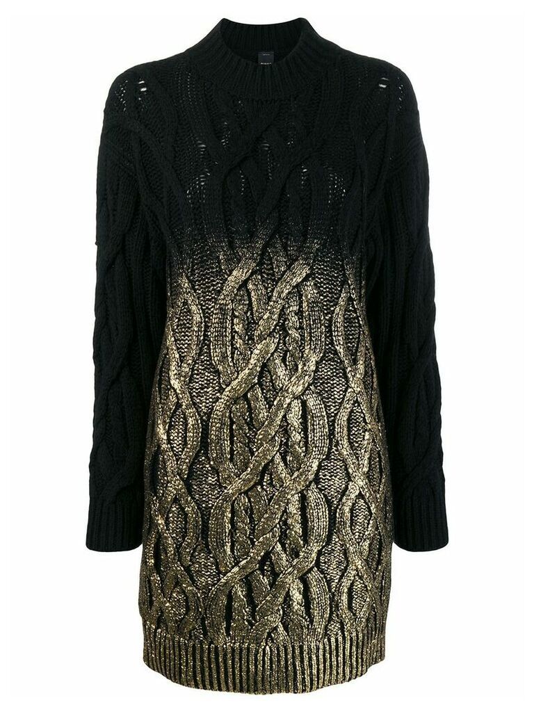 Pinko cable knit dress - Black