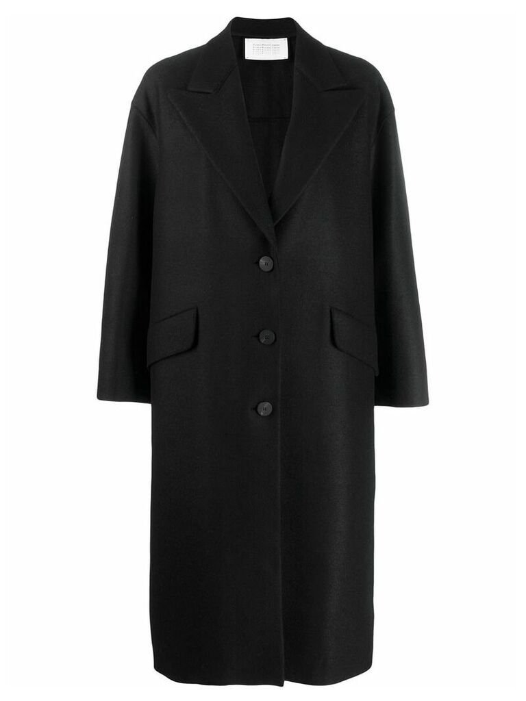Harris Wharf London button up coat - Black