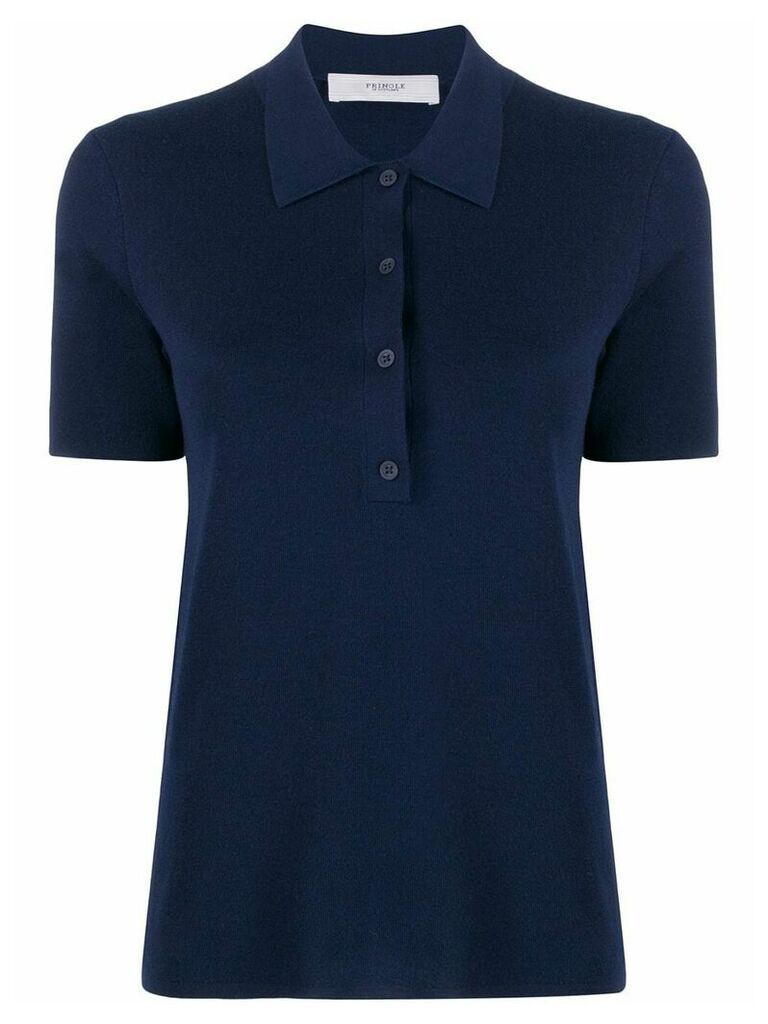 Pringle of Scotland short sleeved polo shirt - Blue