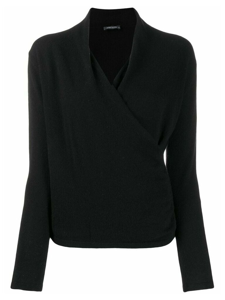 Philo-Sofie wrapped front jumper - Black