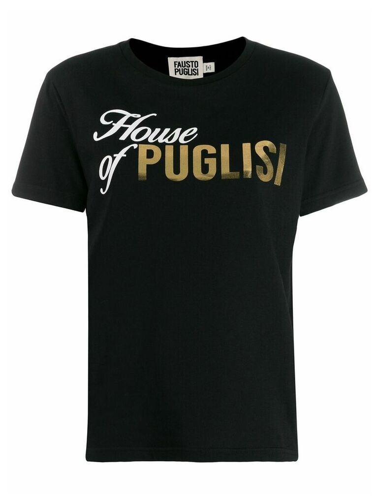 Fausto Puglisi printed logo T-shirt - Black