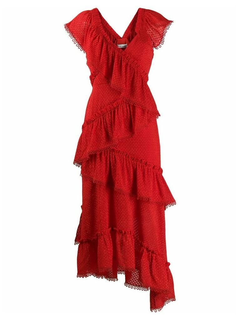 Three Floor Rouge tiered midi dress