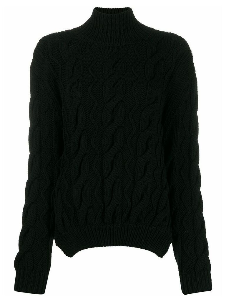 Simone Rocha cable knit sweater - Black