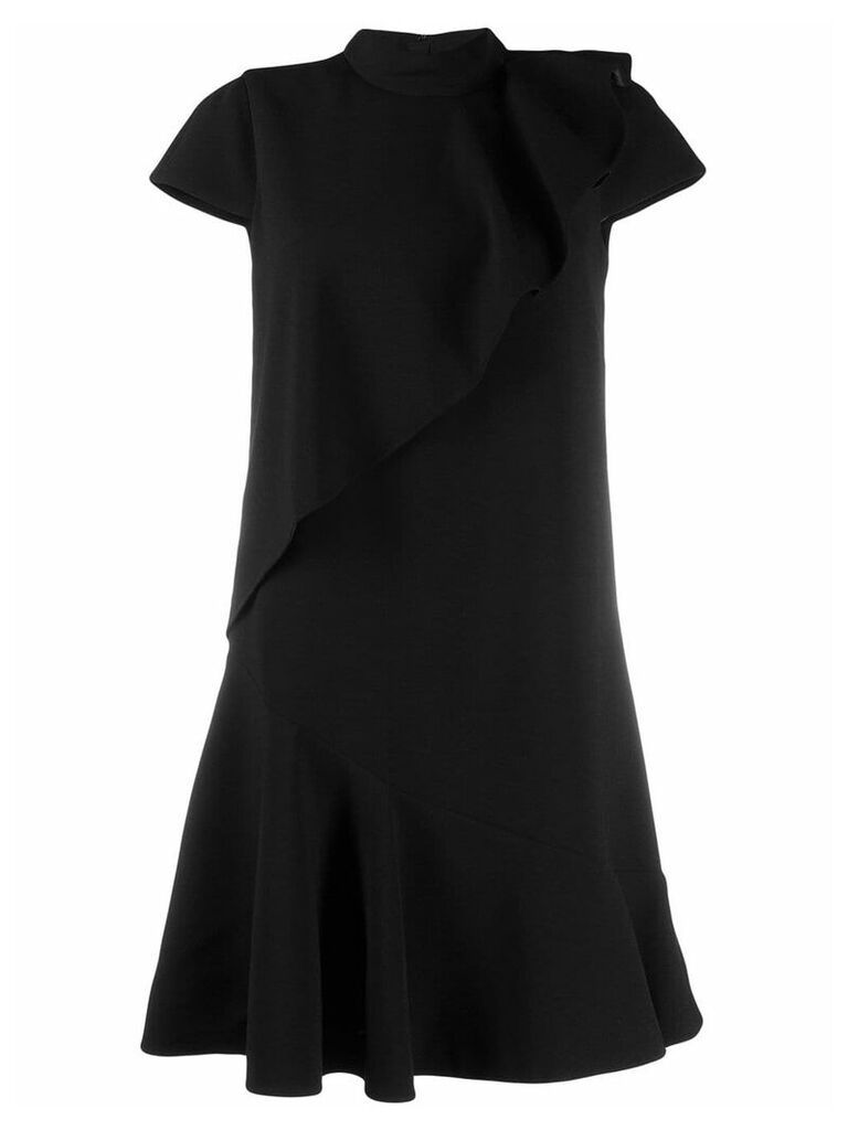 Paule Ka layered flared dress - Black