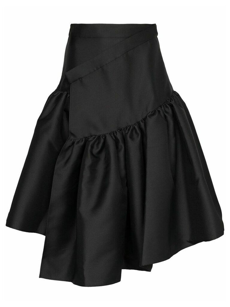 Shushu/Tong high-waisted asymmetric midi-skirt - Black
