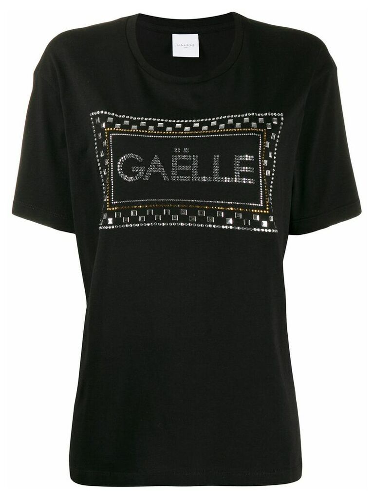 Gaelle Bonheur crystal embellished T-shirt - Black