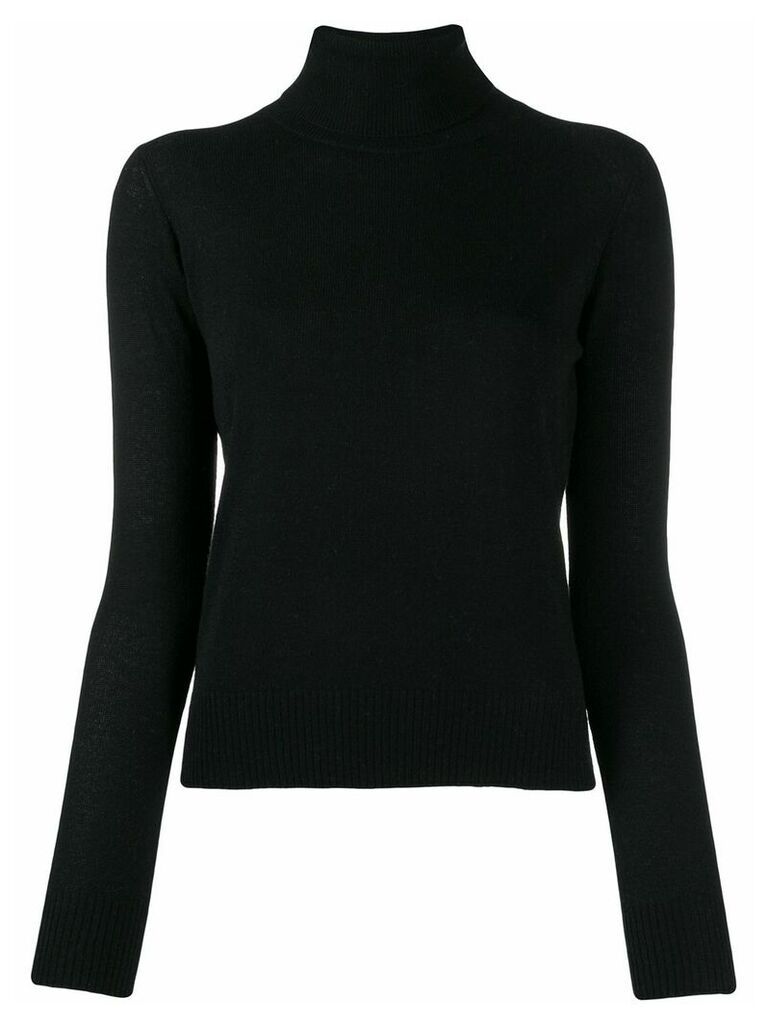 Aragona rollneck cashmere sweater - Black