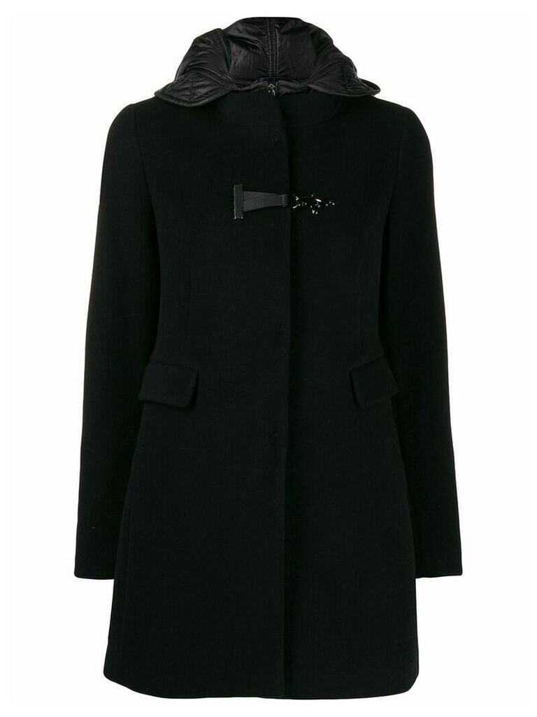 Fay hooded parka coat - Black