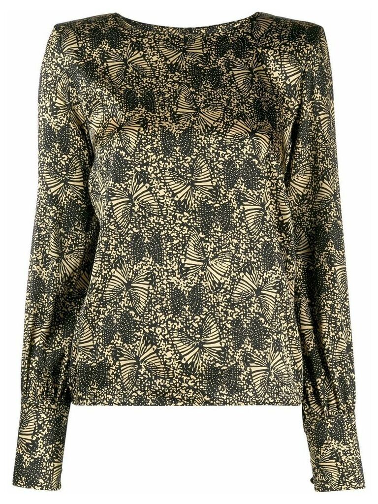 Federica Tosi abstract print blouse - Black