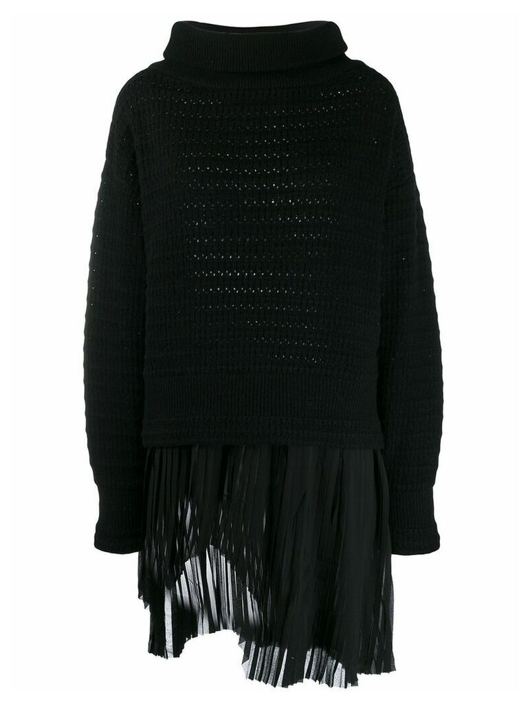 Diesel Black Gold layered knitted jumper