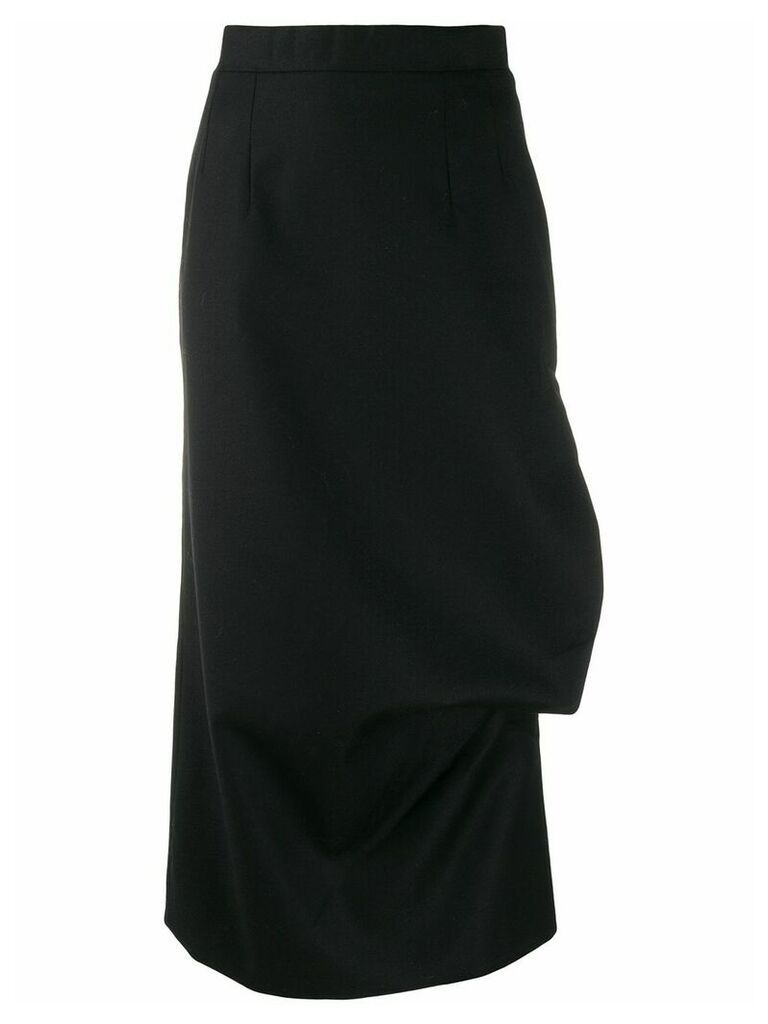 Matériel side slit detail pencil skirt - Black