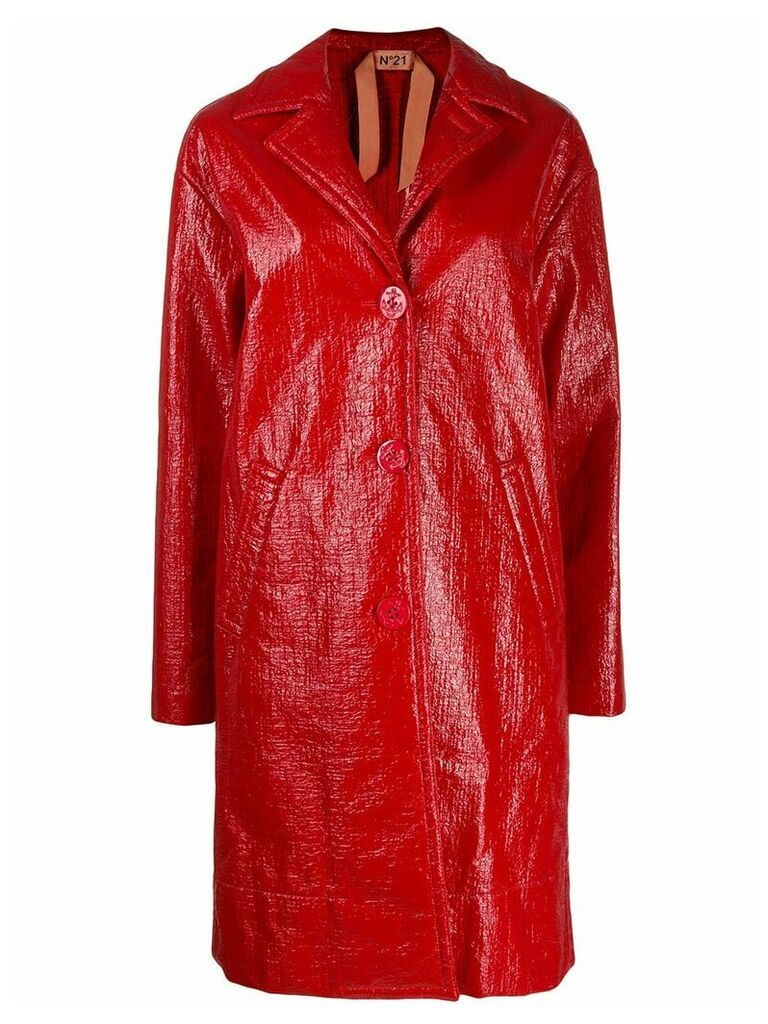Nº21 buttoned coat - Red