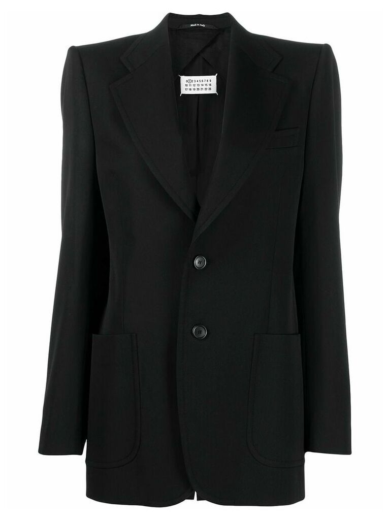 Maison Margiela structured patch pockets blazer - Black