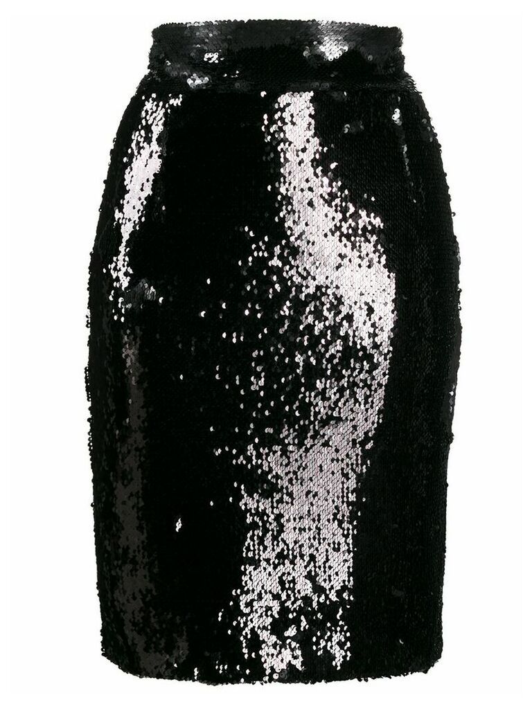 Dondup short sequined skirt - Black