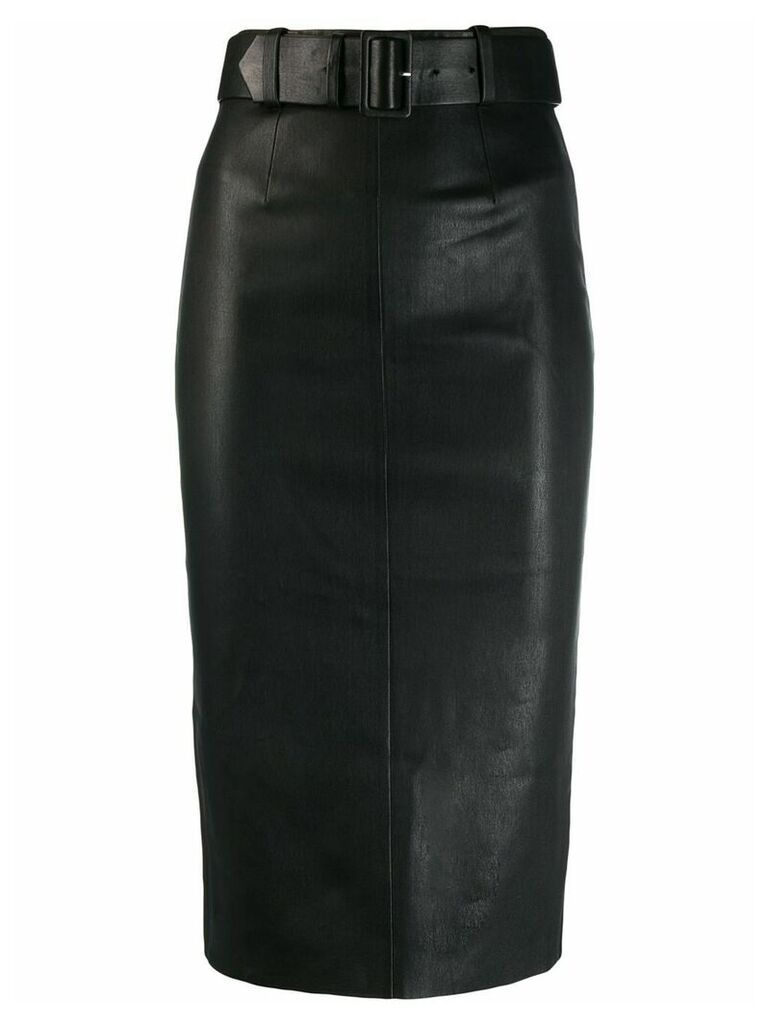 Stouls high-waist fitted skirt - Black