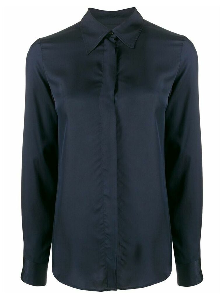 Alberto Biani plain fitted shirt - Blue