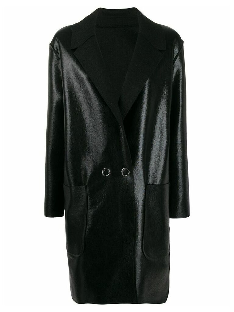 Pinko double breasted coat - Black