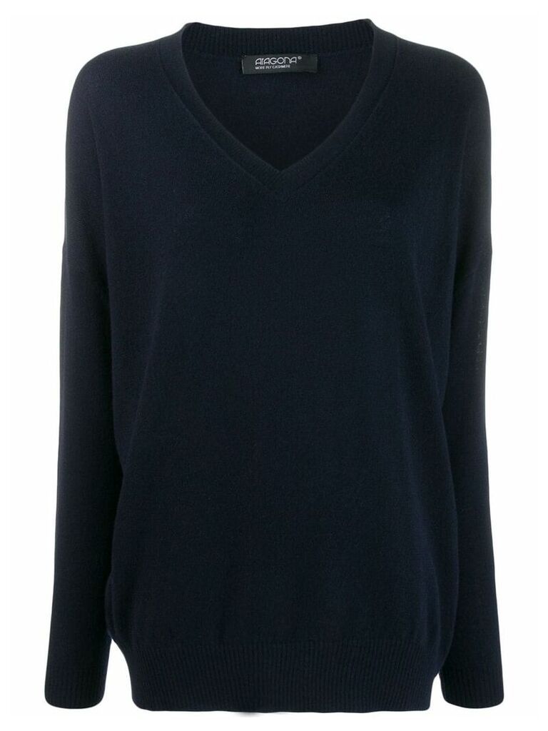 Aragona v-neck sweater - Blue