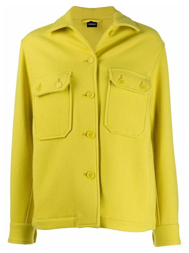 Aspesi fitted wool jacket - Yellow