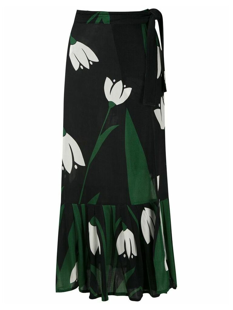 Adriana Degreas floral print wrap skirt - Multicolour