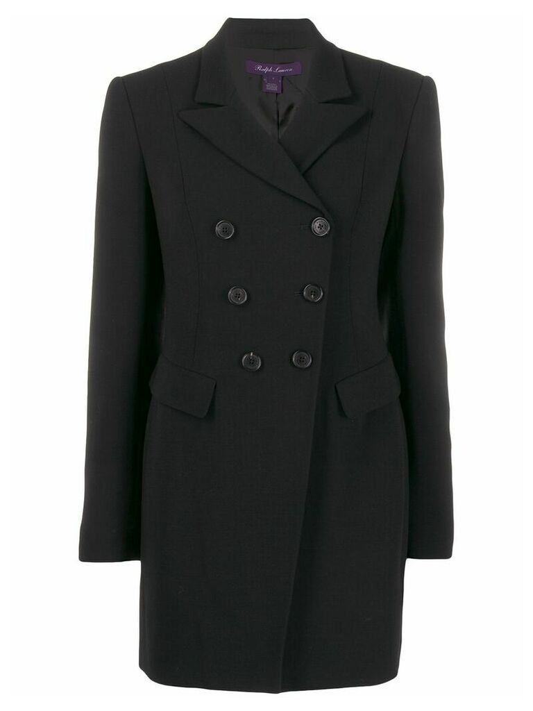 Ralph Lauren Collection long double-breasted blazer - Black