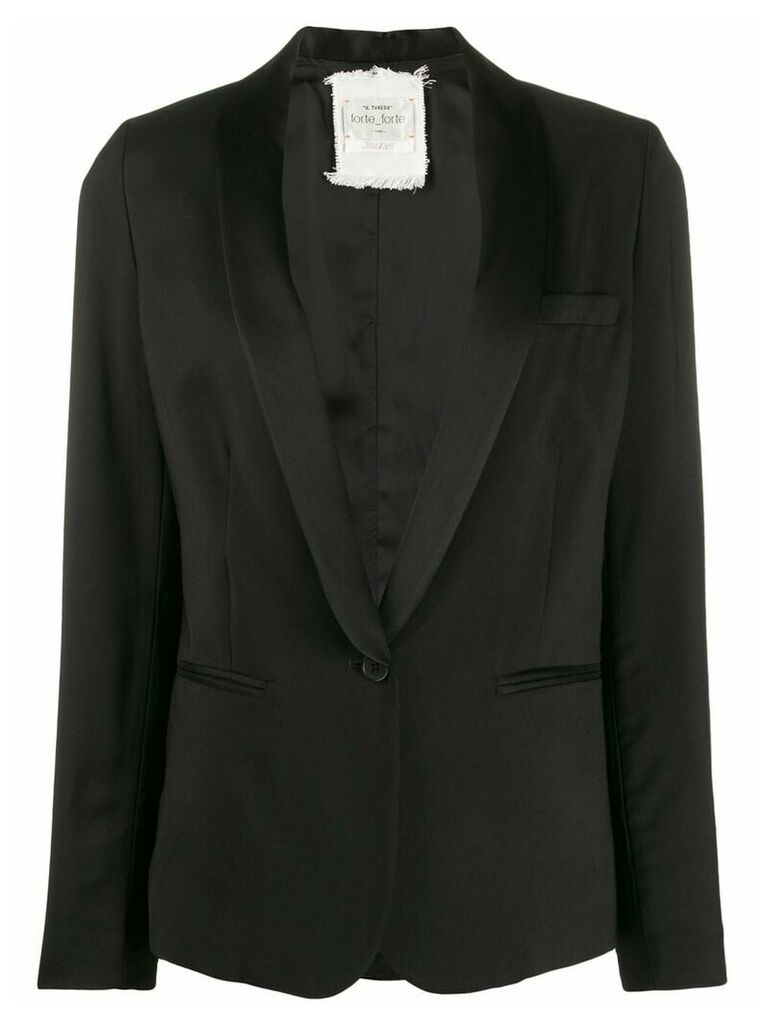 Forte Forte fitted single-breasted blazer - Black
