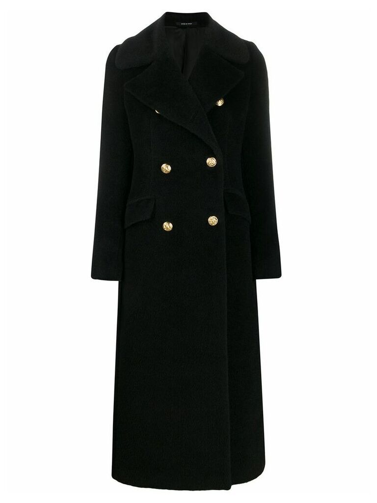 Tagliatore Britta button detail coat - Black