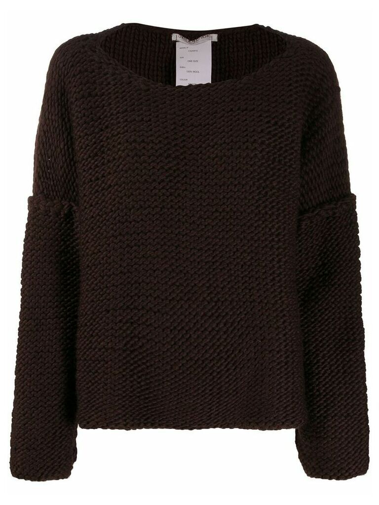 Cherevichkiotvichki chunky knit jumper - Brown