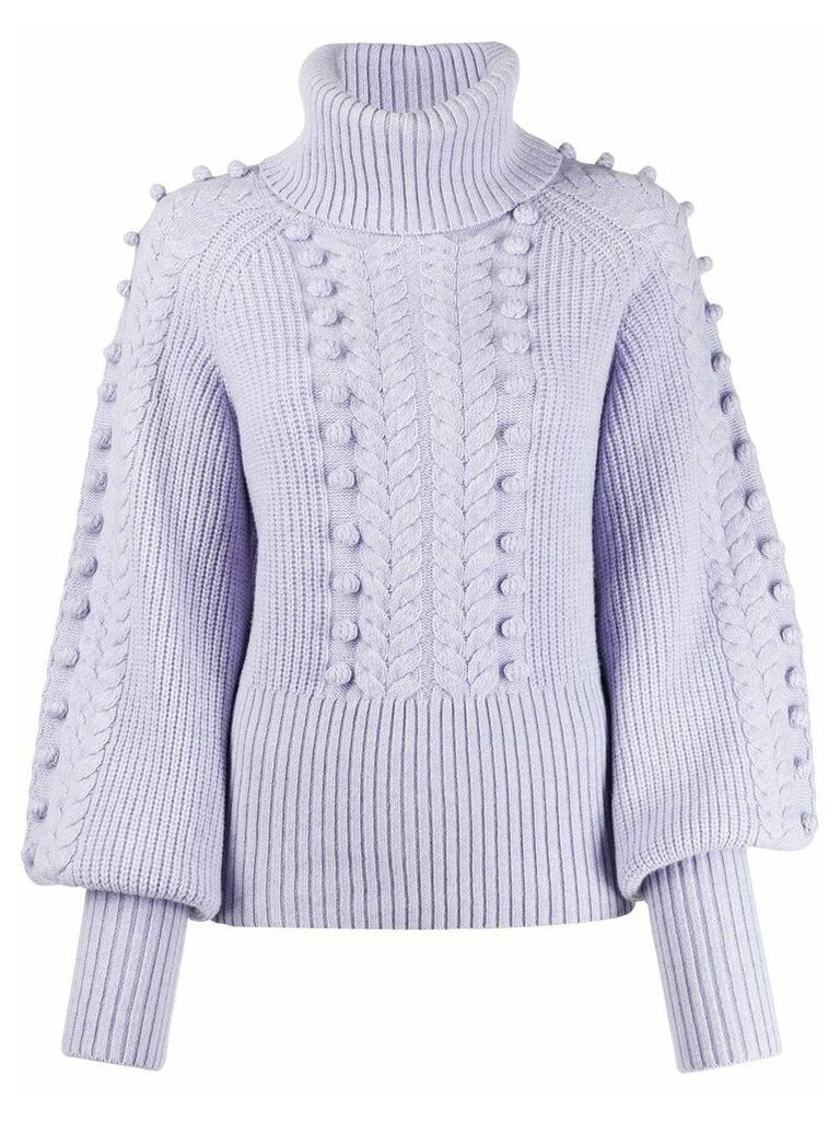 Temperley London Chrissie bobble knit sweater - PINK