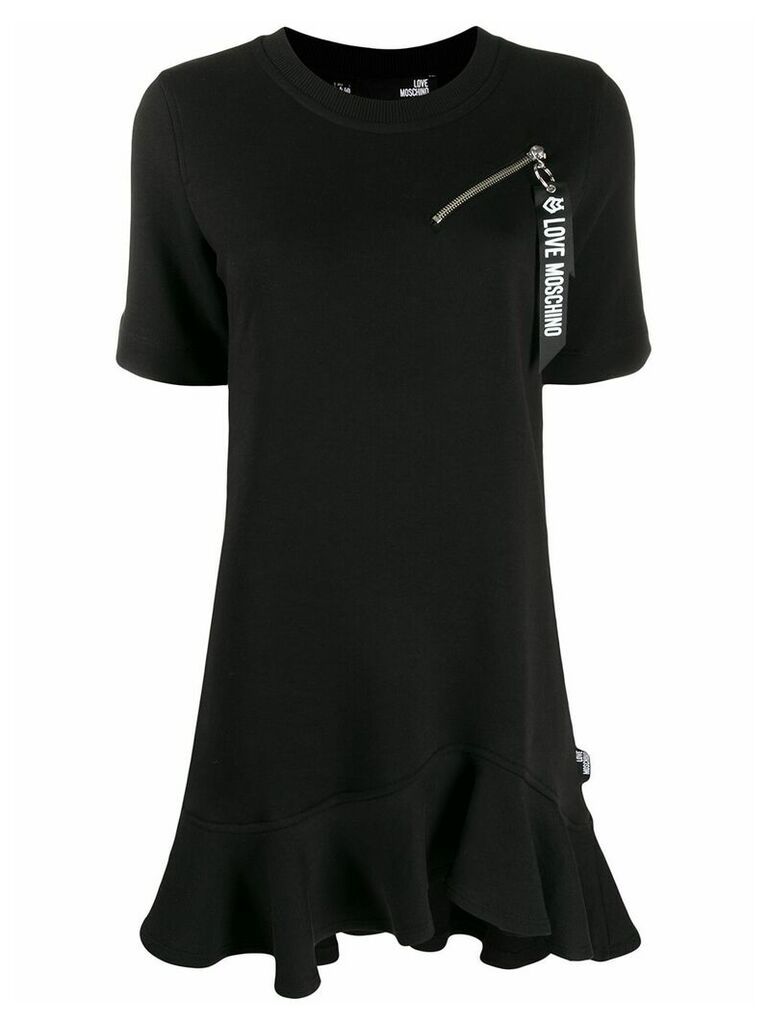 Love Moschino zip pocket dress - Black