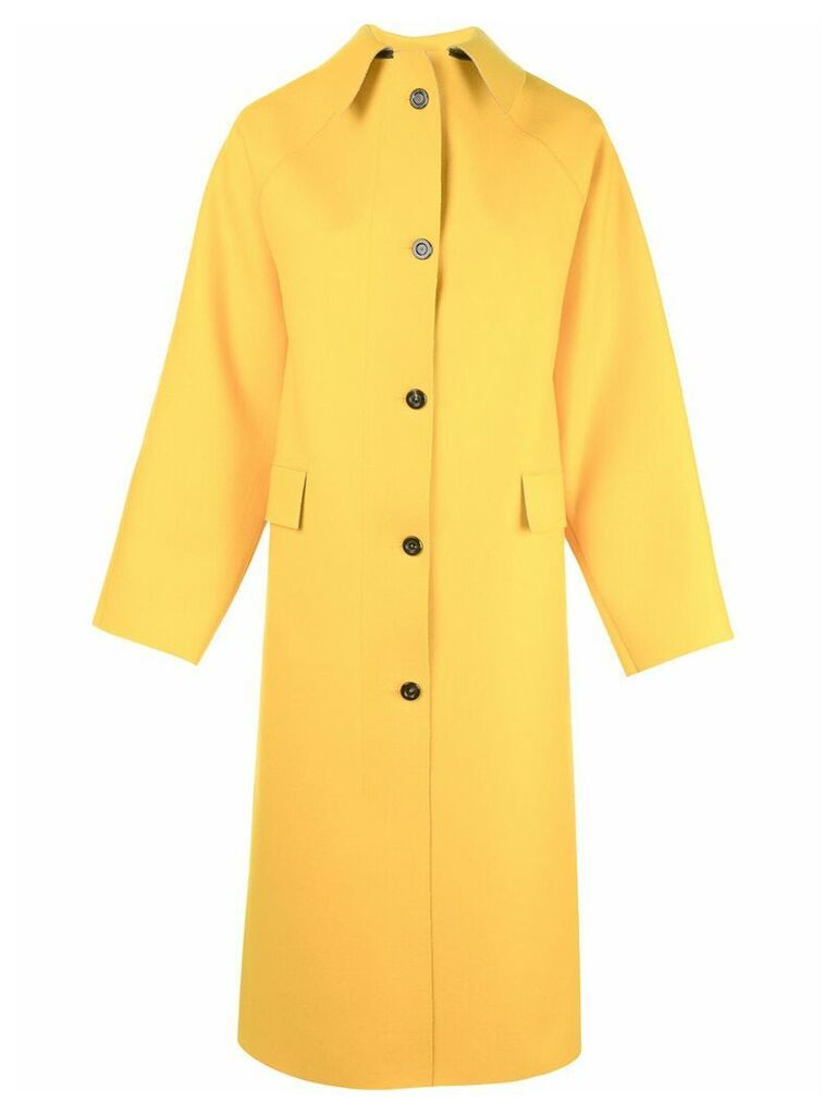 Kassl Editions single breasted coat - Yellow