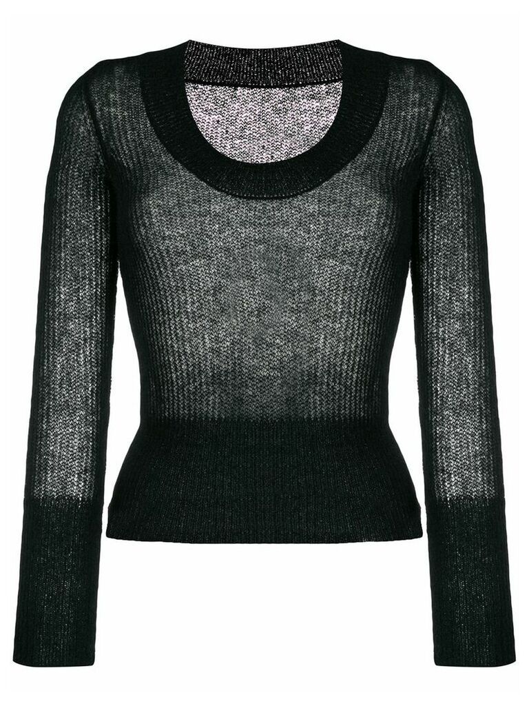 Jacquemus La Maille Dao knitted top - Black