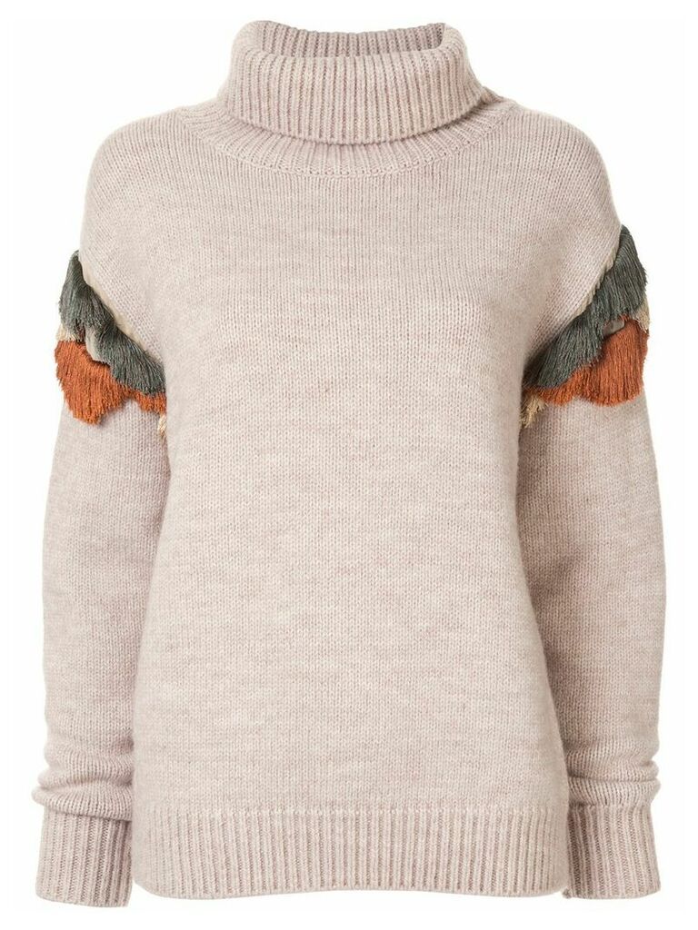 Muller Of Yoshiokubo wool knitted jumper - NEUTRALS