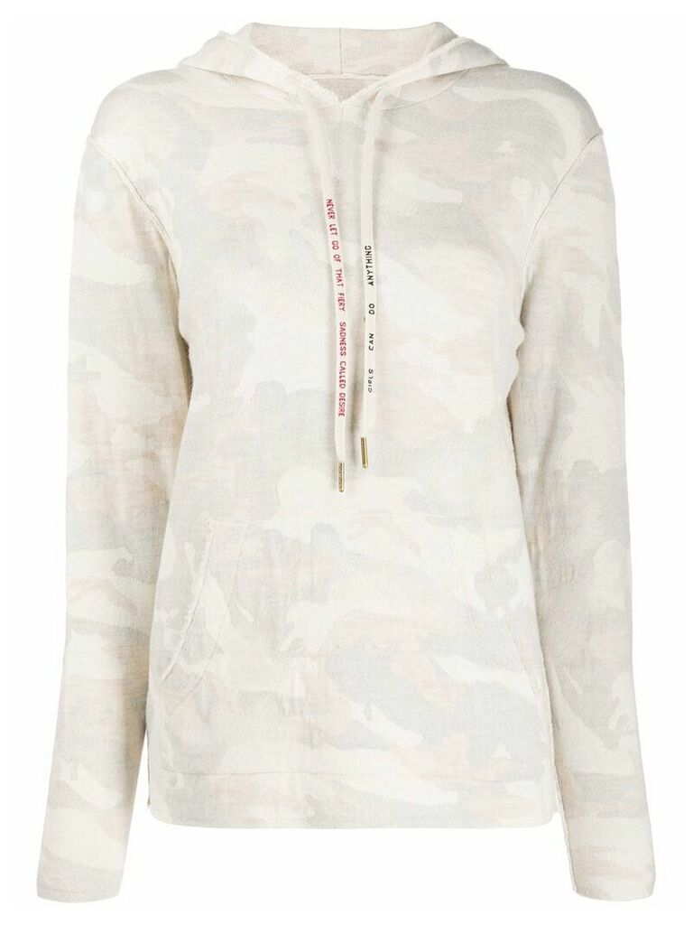 Zadig & Voltaire Nea camouflage patterned hoodie - NEUTRALS