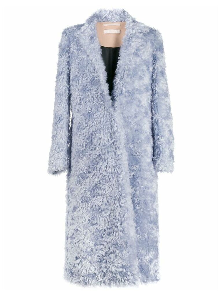 Ssheena faux fur coat - Blue