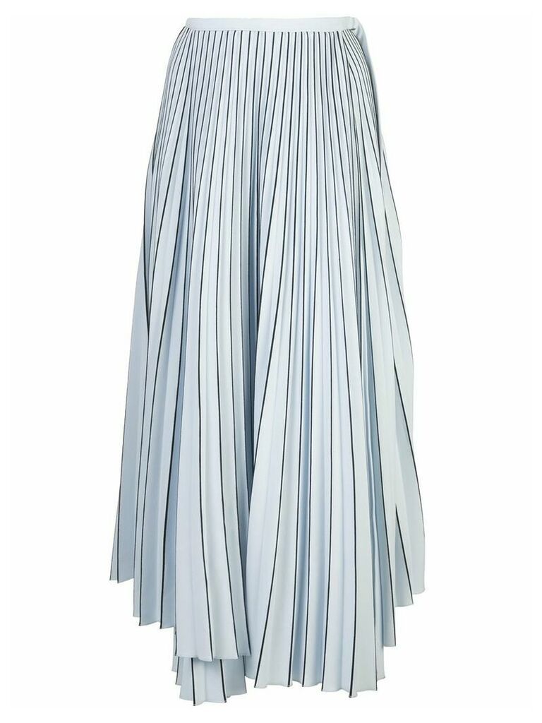 Proenza Schouler striped pleated skirt - Blue
