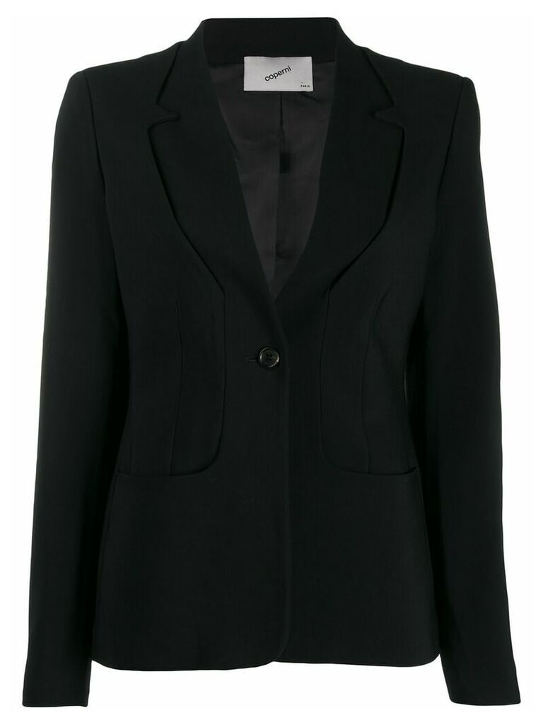 Coperni fitted buttoned blazer - Black